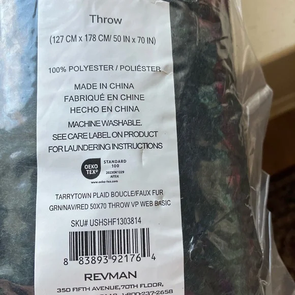 Eddie Bauer Tarrytown Plaid Throw - Picture 3 of 3